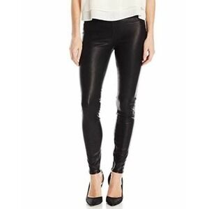 Blank NYC Women's Vegan Leather Black Leggings Size 26